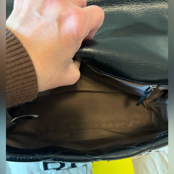 Black Quilted Leather Handbag - Picture 10 of 13